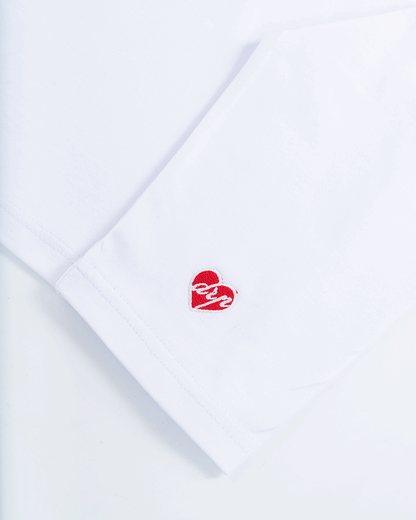 BASIC WHITE CROP LONG SLEEVE
