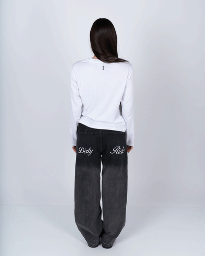 BASIC WHITE CROP LONG SLEEVE