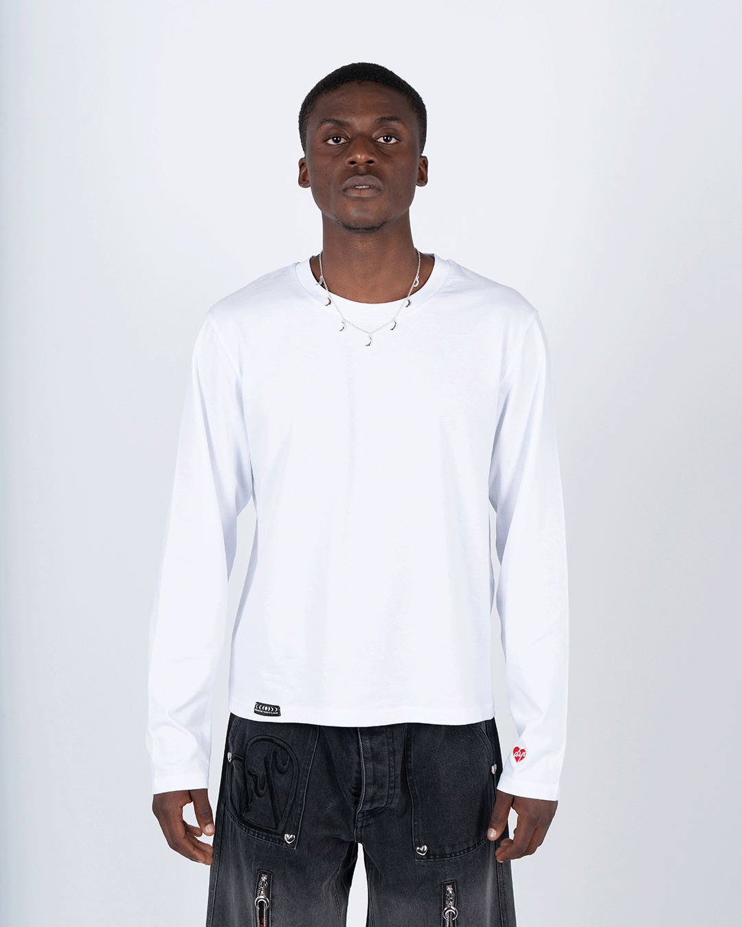 BASIC WHITE CROP LONG SLEEVE